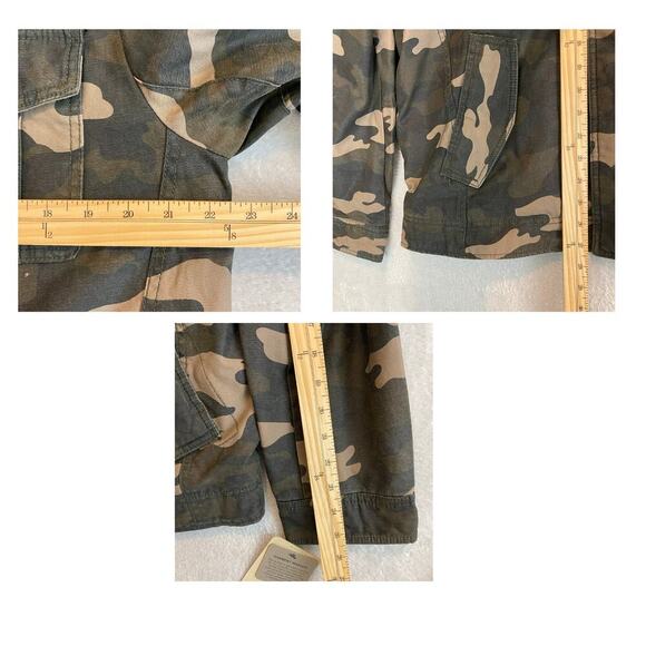 Levi’s Mens Camo Military Hooded Trucker Jacket Size M Green Streetwear Gorpcore - Picture 11 of 11